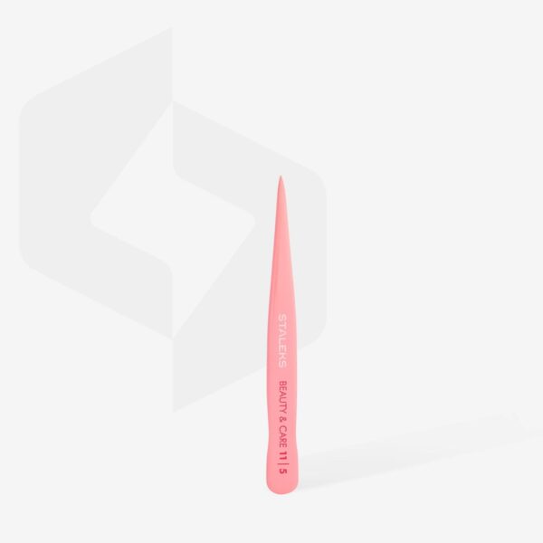 Staleks Pęseta do brwi punktowa BEAUTY & CARE 11 TYPE 5 | Precyzyjna pęseta do wrastających włosków brwi