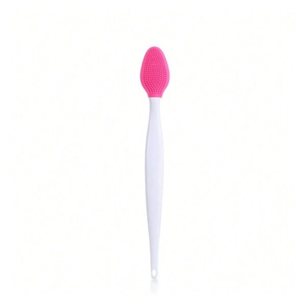 Moemi Face Brush – różowa szczoteczka silikonowa do brwi, twarzy, ust i usuwania wągrów