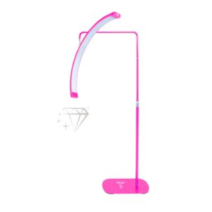 Lampa kosmetyczna LED POL Moon III z cyrkoniami – HOT PINK różowa I-Coucou