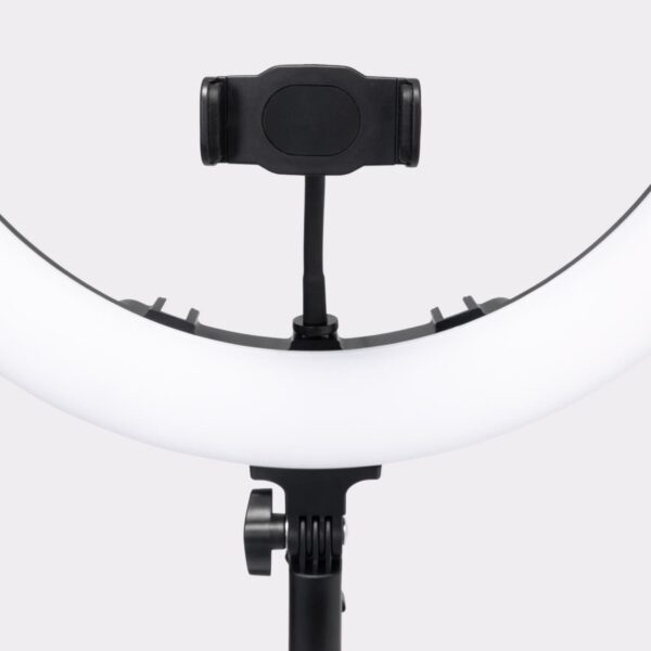 Profesjonalna Lampa Ring LED do Makijażu i Kosmetyki – LUNA RING 2.0 Czarna 50cm 70W ICoucou