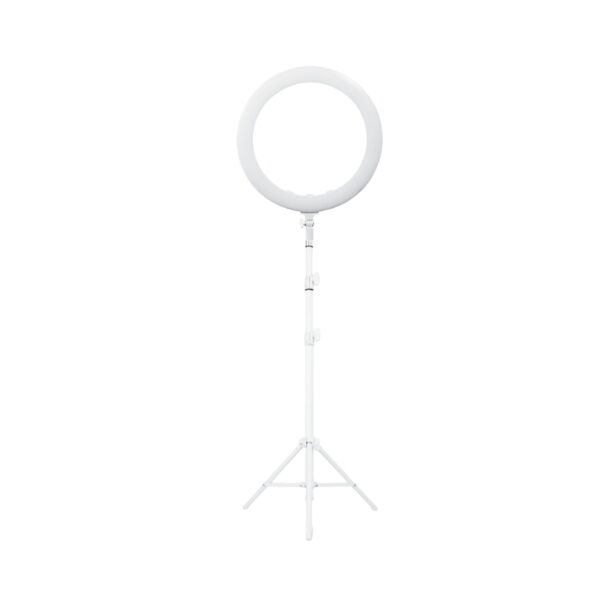 Lampa LED Ring Icoucou LUNA RING 2.0 Biała – Idealna do Salonu Kosmetycznego i Tworzenia Contentu Beauty