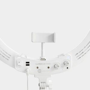 Lampa LED Ring Icoucou LUNA RING 2.0 Biała – Idealna do Salonu Kosmetycznego i Tworzenia Contentu Beauty