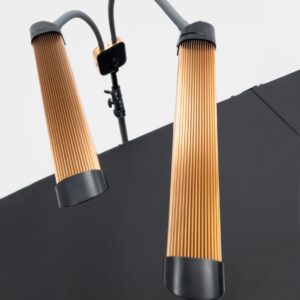 Profesjonalna Lampa kosmetyczna dwuramienna iCoucou Duo STAR 2.0 Rose Gold – do przedłużania rzęs i PMU