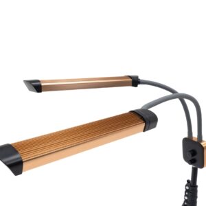 Profesjonalna Lampa kosmetyczna dwuramienna iCoucou Duo STAR 2.0 Rose Gold – do przedłużania rzęs i PMU