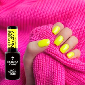 Lakier hybrydowy Victoria Vynn 422 Hello Yellow 8 ml – żółty lakier UV/LED do paznokci