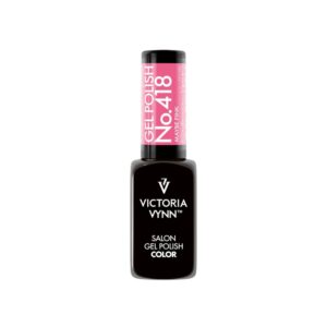 Lakier hybrydowy Victoria Vynn 418 Maybe Pink 8 ml – neonowy róż, trwały manicure UV/LED