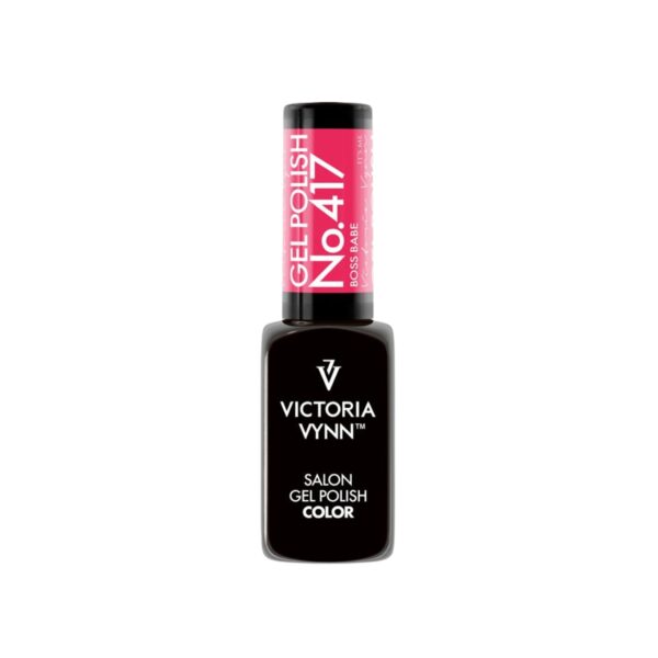 Lakier hybrydowy Victoria Vynn 417 Boss Babe 8 ml – trwały różowy lakier hybrydowy do paznokci UV/LED