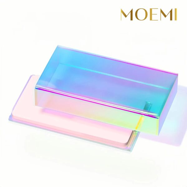 Zamykany Lash Holder do Rzęs Moemi HOLO – Holograficzna Akrylowa Paletka