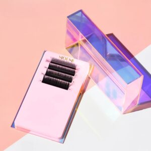 Zamykany Lash Holder do Rzęs Moemi HOLO – Holograficzna Akrylowa Paletka