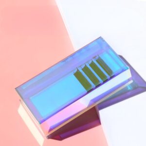 Zamykany Lash Holder do Rzęs Moemi HOLO – Holograficzna Akrylowa Paletka