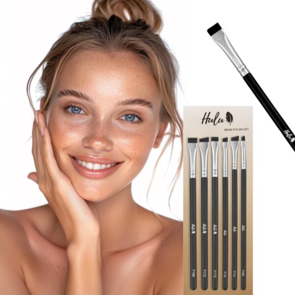 P166 Hulu BROW STYLING SET – Profesjonalny pędzel do brwi i korektora