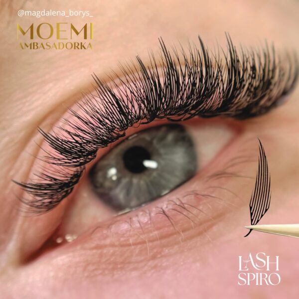 Rzęsy Piórka Anime Lashes Moemi Lash Spiro – Efekt Manga & Mokry Look
