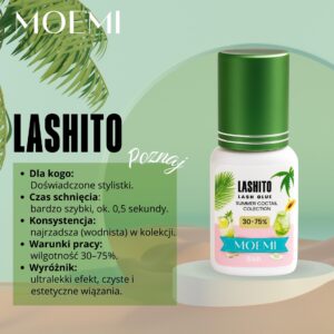Szybki Klej do przedłużania rzęs 0.5 sek – Moemi Lashito 5 ml