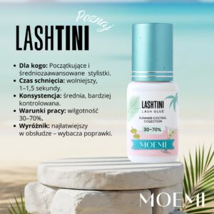 Klej do przedłużania rzęs 1–1,5 sek – Moemi Lashtini 5 ml
