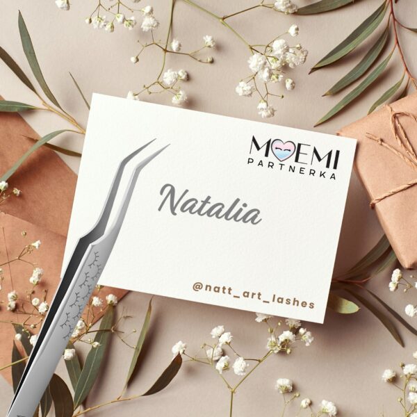 Pęseta Do Rzęs "Natalia" Partnerki Moemi