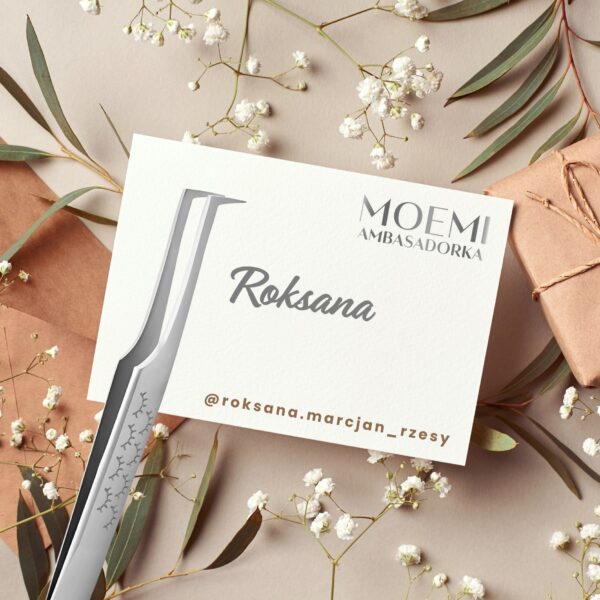 Pęseta Do Rzęs "Roksana" Ambasadorki Moemi
