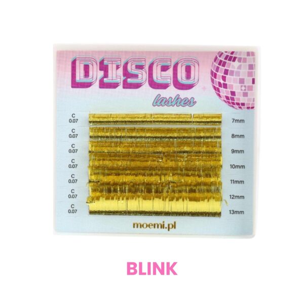 Moemi Disco Lashes – kolorowe rzęsy holograficzne do przedłużania - różne kolory