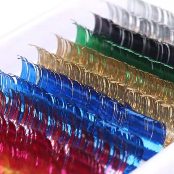 Moemi Disco Lashes – kolorowe rzęsy holograficzne do przedłużania - różne kolory