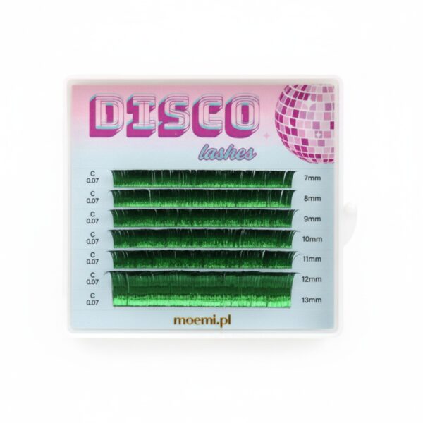 Moemi Disco Lashes – kolorowe rzęsy holograficzne do przedłużania - różne kolory