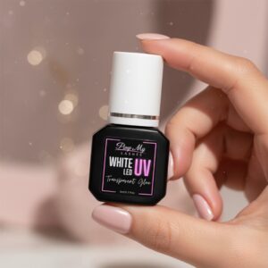 Klej UV do Przedłużania Rzęs WHITE LED Pimp My Lashes Przezroczysty