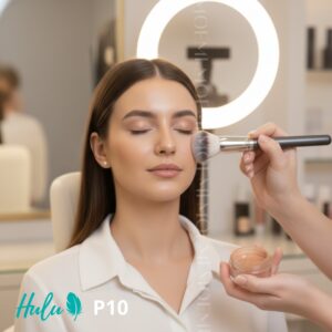 Pędzel Hulu P10 do Pudru Sypkiego – Idealny do Wykończenia Makijażu i Bronzera