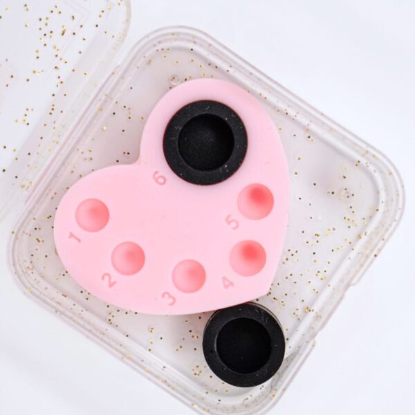 Paletka Silikonowa do Laminacji Rzęs w Kształcie Serca | Pimp My Lashes Heart Lift Palette Serve