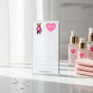 Szklany Holder do Rzęs Miś Pimp My Lashes – Najlepsza Podstawka dla Stylistki Rzęs