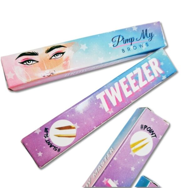 Pęseta do Brwi Nano Złota Classic Pimp My Brows – Precyzyjna, Autoklaw