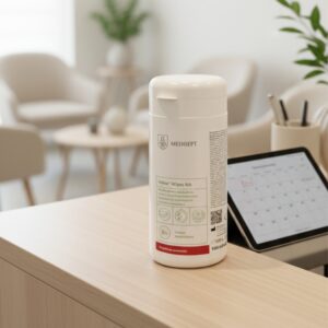 Chusteczki do Dezynfekcji Velox Wipes NA Medisept, Bezalkoholowe, 100 sztuk – Wirusobójcze (Koronawirus)