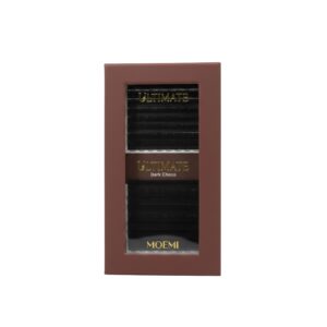 Paletka rzęs brązowych Moemi Ultimate Dark Choco Mix do przedłużania – głęboki brąz.