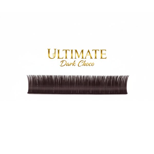 Dostępne skręty rzęs C, CC i D w serii Moemi Ultimate Dark Choco