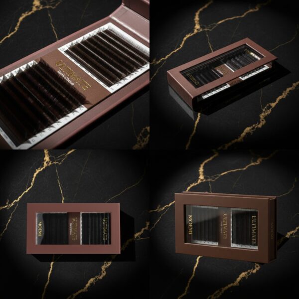 Rzęsy Brązowe Skręt V – Moemi Ultimate Dark Choco Mix