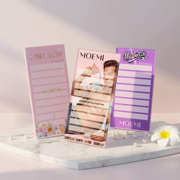 Solidny Szklany Holder do Rzęs – Moemi Summer Coctail Colection