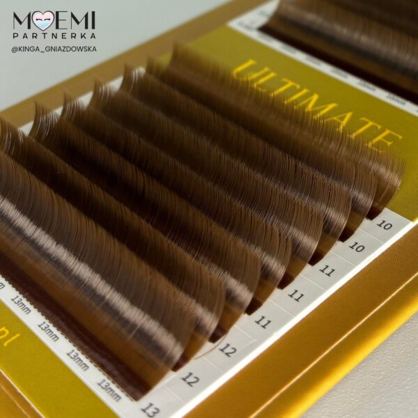 Rzęsy Brązowe Skręt V – Moemi Ultimate Honey Mix