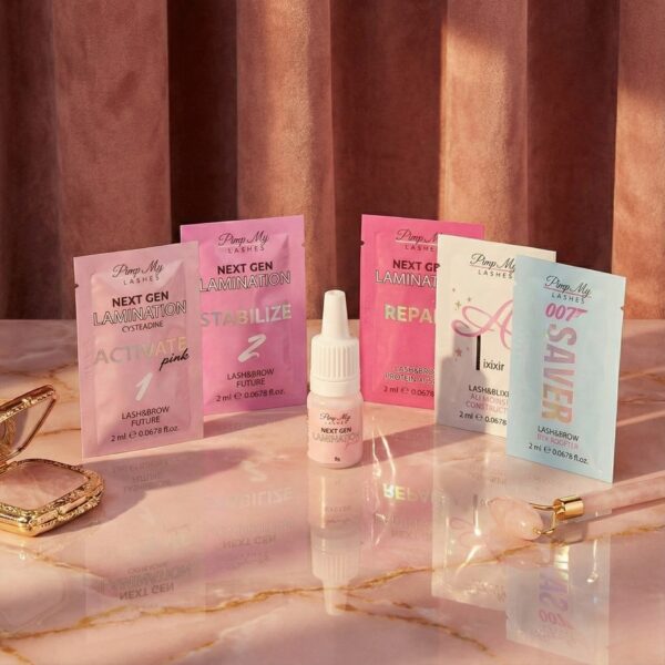 Zestaw do Koreańskiej Laminacji Rzęs i Brwi NEXT GEN + Puder Pimp My Lashes (System Cysteaminowy)