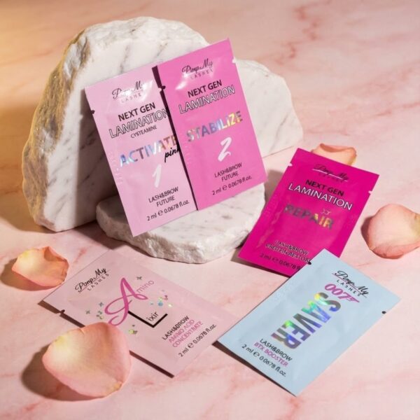 Zestaw do Koreańskiej Laminacji Rzęs i Brwi NEXT GEN + Puder Pimp My Lashes (System Cysteaminowy)