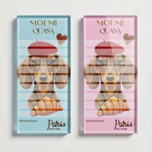 Różowy Szklany Holder do Rzęs Moemi QUASĄ – Stabilna Podstawka Szklana (Lash Plate)