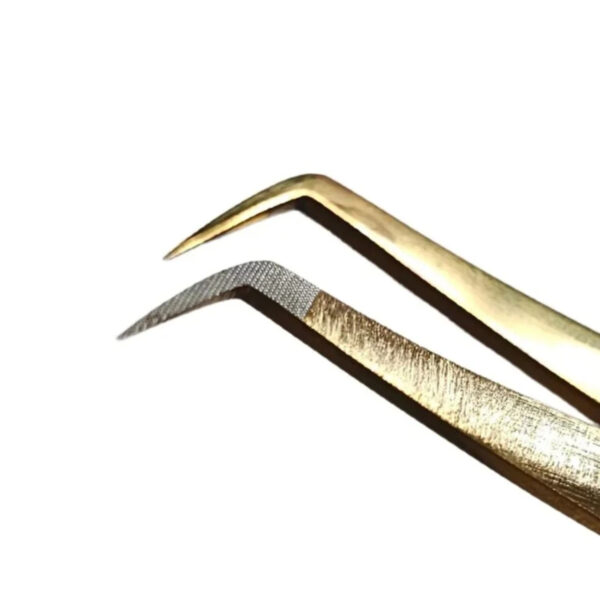 Złota Pęseta do Rzęs Volume Swan Slim 6 Nano – Pimp My Lashes