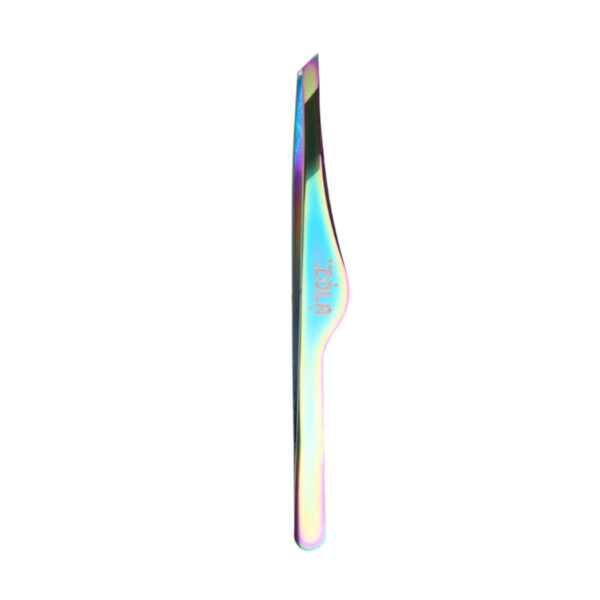 ZOLA Pęseta RAINBOW – Profesjonalna Pęseta Skośna Holograficzna