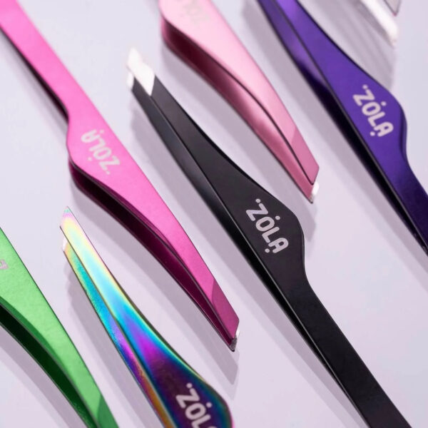 ZOLA Pęseta RAINBOW – Profesjonalna Pęseta Skośna Holograficzna