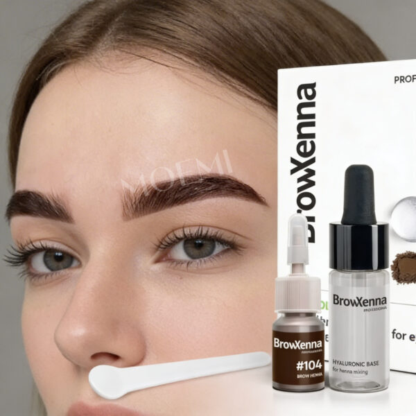 BrowXenna 104 Bitter Chocolate MINI – Henna Pudrowa Gorzka Czekolada z Bazą Hialuronową