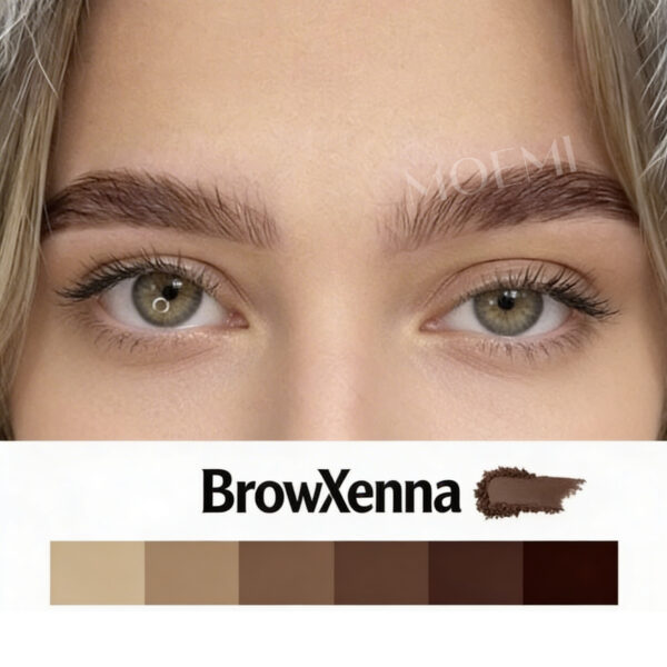 Naturalna stylizacja brwi henną pudrową Taupe 106 - idealna konsystencja