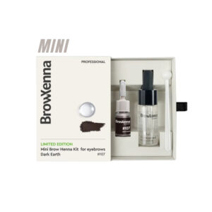 BrowXenna 107 Dark Earth MINI – Henna Pudrowa Nasycony Ciemny Brąz (Ciemna Ziemia)