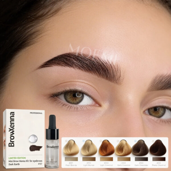 BrowXenna 107 Dark Earth MINI – Henna Pudrowa Nasycony Ciemny Brąz (Ciemna Ziemia)