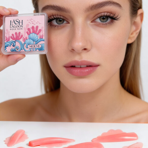 Wałeczki Silikonowe V do liftingu rzęs Lash Lagoon Aqua Nori Moemi S-XL