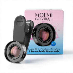 Obiektyw Makro do Telefonu Moemi Go Viral! 30-120mm HD – Do Zdjęć Rzęs i Brwi