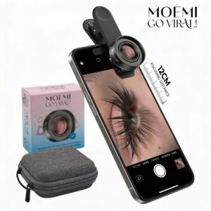 Obiektyw Makro do Telefonu Moemi Go Viral! 30-120mm HD – Do Zdjęć Rzęs i Brwi