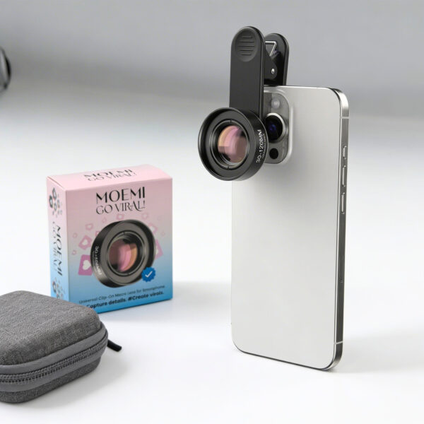 Obiektyw Makro do Telefonu Moemi Go Viral! 30-120mm HD – Do Zdjęć Rzęs i Brwi