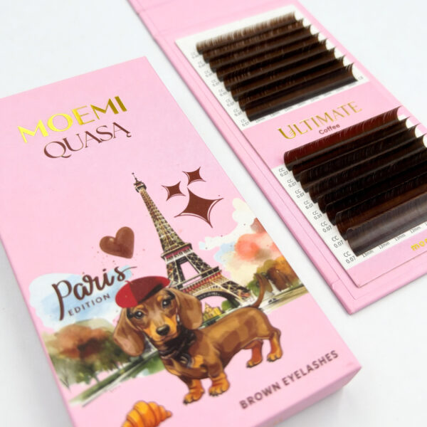 Rzęsy Brązowe QUASĄ Skręt V – Moemi Ultimate Coffe Mix