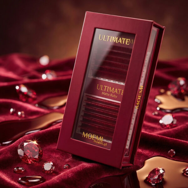 Rzęsy Bordowe – Moemi Ultimate Matte Ruby | Rzęsy w Kolorze Wina Mix